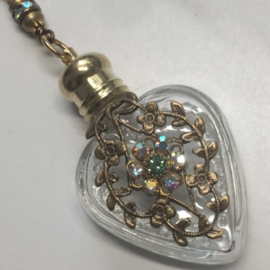 Heart glass pendant